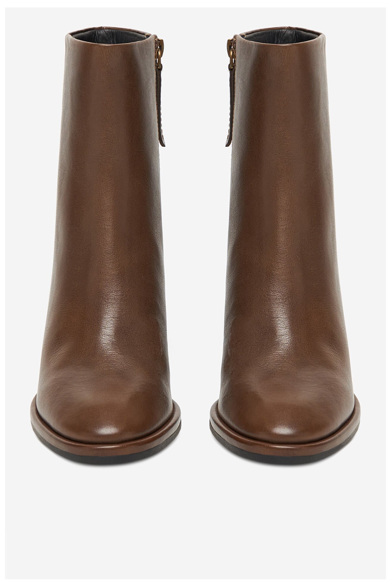 Giày Gino Rossi Gino Rossi - Leather Ankle Boots with Zipper