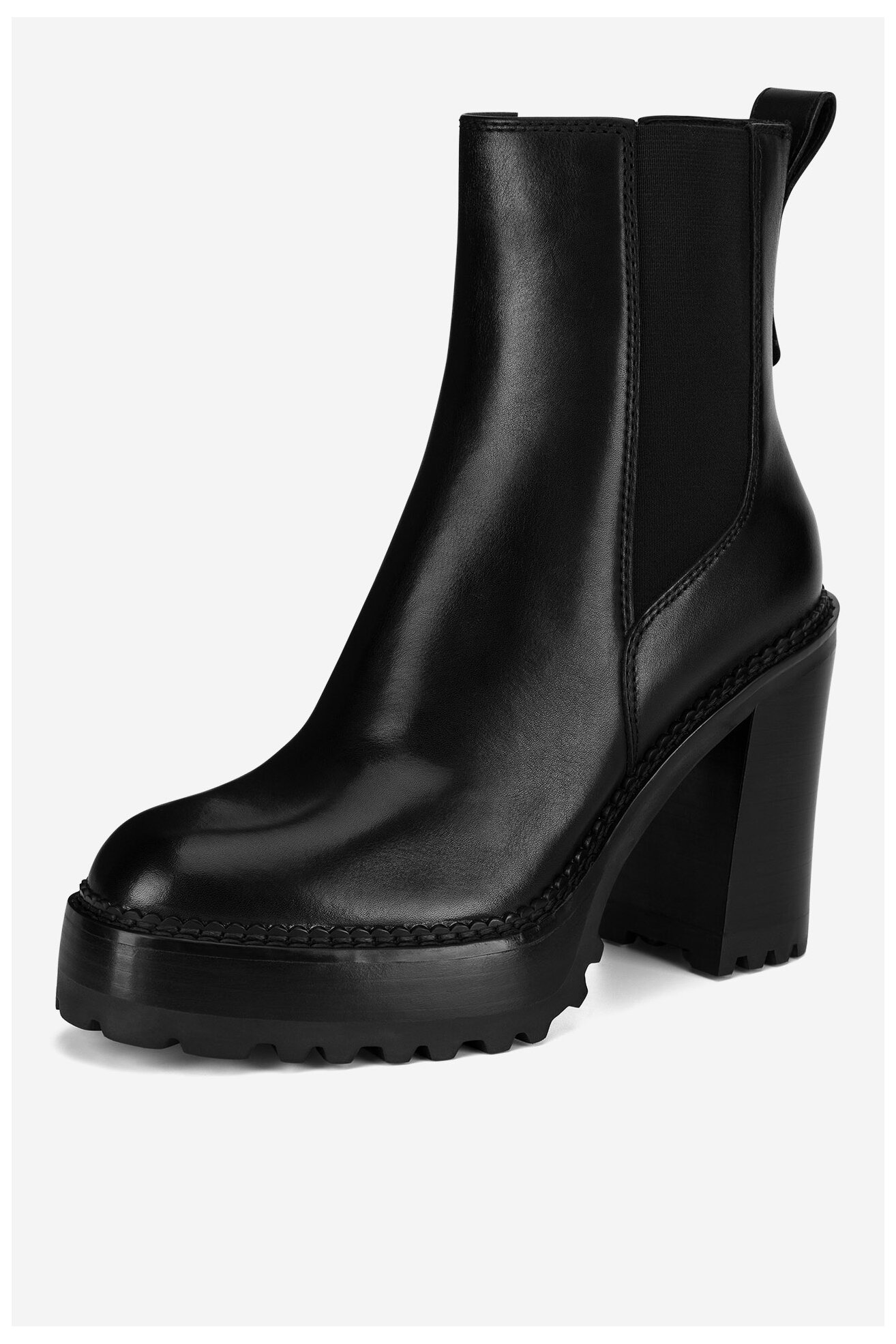 Giày Gino Rossi Gino Rossi - Leather Ankle Boots on a Post