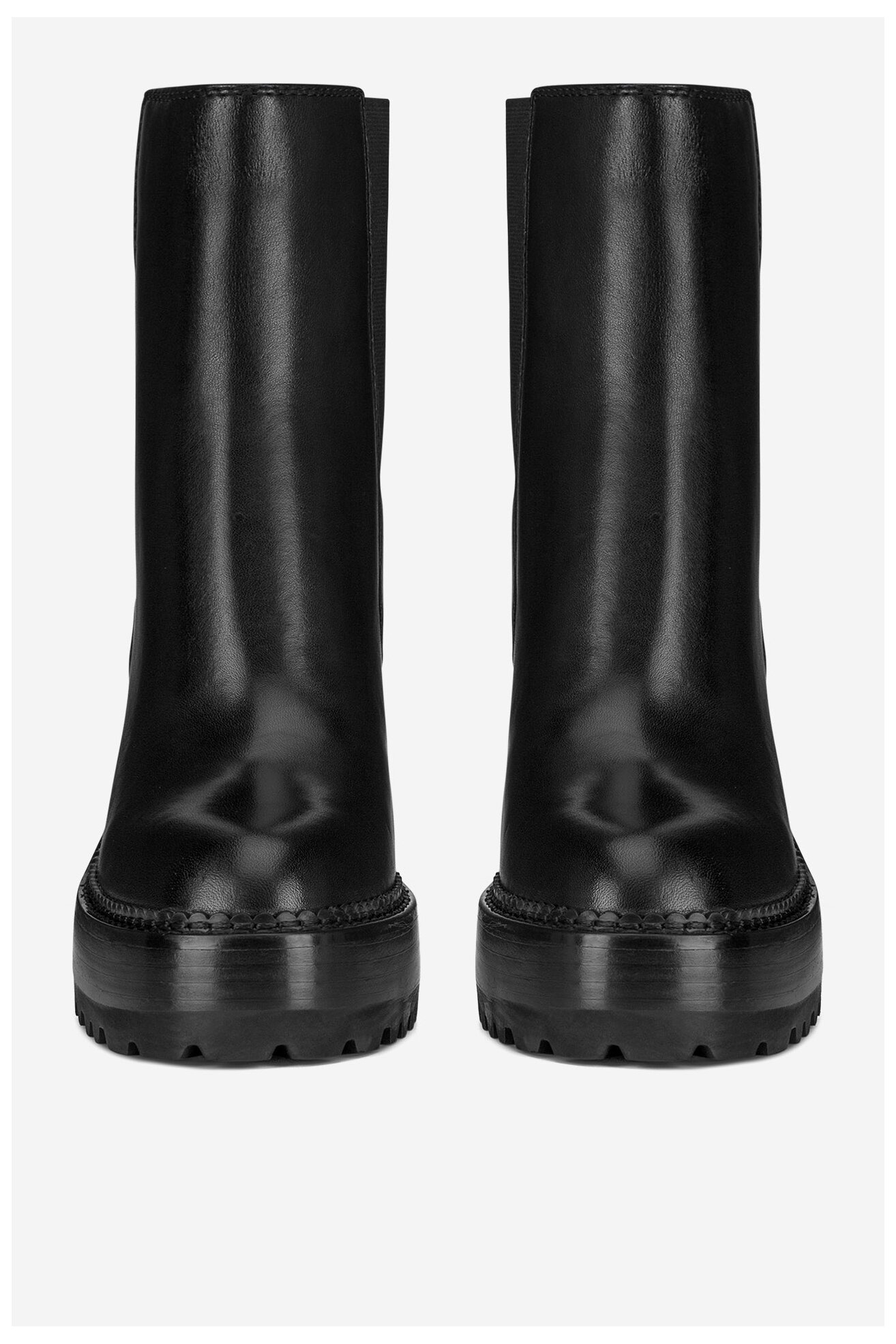 Giày Gino Rossi Gino Rossi - Leather Ankle Boots on a Post